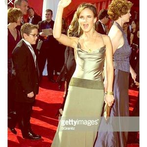 Nicole Miller Collection Silk/Suede Gown